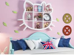 Your hello kitty's admiration can be expressed through the pillows and the pink carpet. Hello Kitty Wall Shelf Kitty Shaped Decor Shelf For Kids Room Cs029 Welcome To Esshelf
