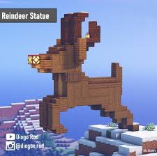 Today's minecraft bonanza is a little video of statue designs made by pearlescentmoon and a small tutori. Dio S Things Minecraft Statue Tutorial Easy Survival Reindeer