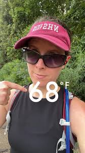 When you see a morning temperature like this… in August…in the Southeast,  you take advantage! Probably the most comfortable summertime run I've had  in a very long time.