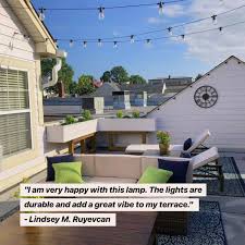 15 led solar string light kit. Brightech Ambience Pro Weatherproof Solar Power Outdoor String Lights 27 Ft Hanging Edison Bulbs Create Bistro Ambience In Your Yard Commercial Grade Shatterproof 1w Led Warm White Light Amazon Co Uk Lighting