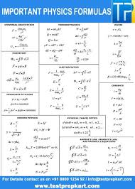 54 cogent physics eoc formula chart