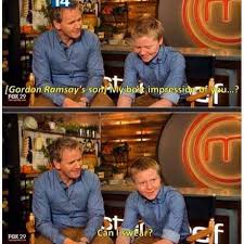 Gordon ramsay and his wife, tana, just welcomed their fifth child together, a baby boy named oscar. Gordon Ramsay S Son 9gag