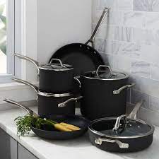 Calphalon Signature Non Stick 10 Piece Cookware Set With Bonus Reviews Crate And Barrel In 2021 Cookware Set Copper Cookware Cookware Sets