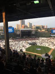 wrigley field section 415l row 6 seat 12 pearl jam tour