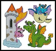 Maybe you would like to learn more about one of these? Cute Dragon Set By Artecy Cross Stitch