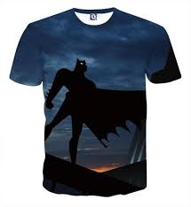 Batman Superhero Silhouette On The Sunset Full Print T Shirt Superhero Silhouette Batman Superhero Batman