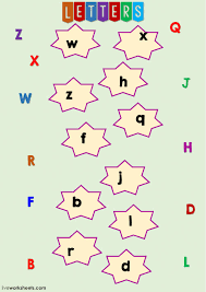 Abc worksheets and online activities. Match The Letters Worksheet