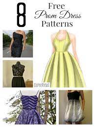 There is beauty in simplicity! 8 Free Prom Dress Patterns
