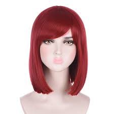 Pinned onto red long board in red long category. Buy Morvally Short Straight Deep Red Bob Wigs With Bangs For Womens Girls Himiko Yumeno Cosplay Online In Hong Kong B08bxrrqmv