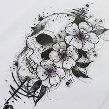 Black And White Feminine Black And White Sugar Skull Tattoo Websta Tattooinke Inspiration Lravendrajywylec In 2020 Feminine Skull Tattoos Sleeve Tattoos Skull Tattoos