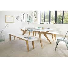 table bois blanc design chene made france scandinave audrey savelon table blanche et bois table bois mobilier de salon