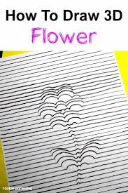 Looking to decorate your bullet journal with some cute flower doodles!? How To Draw A 3 Dimension 3d Flower