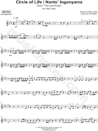 4.5 out of 5 stars 738. Wei Nin Circle Of Life Nants Ingonyama Sheet Music Violin Solo In Eb Major Download Print Sku Mn0199916