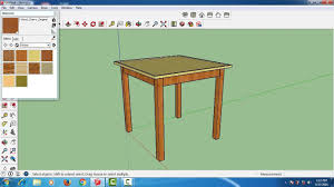 Sketchup 3d Models Google Sketchup For Woodworkers Online 3d Table Tut Sketchup Woodworking Camera Drawing Google Sketchup