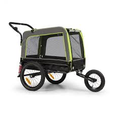 Pro Nerozlucne Pratele Uzivejte S Klarfit Husky 2v1 Vleckou Pro Psy Buginou Spolecne Cyklisticke Tury A Jogingo Dog Trailer Dog Bike Trailer Biking With Dog