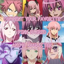 Favorite Pink Haired Anime Character Anime Anime Characters Anime Guys