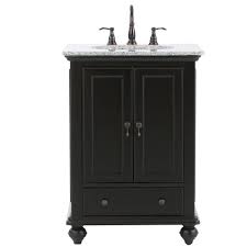 Whether you need an antique, modern, or transitional, we carry a wide selection of black bathroom vanities in various styles and sizes.from small floating vanities, to large double sink vanities, we are sure you will find something to match your style. Home Decorators Collection Newport 25 In W X 21 1 2 In D Bath Vanity In Black With Granite Vanity Top In Gray 9085 Vs25h Bk The Home Depot