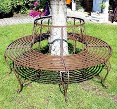 Rundbank Aus Metall Bank 120749 Baumbank Sitzbank Gartenbank D 160cm H 84cm Baumbank Garten Gartenbank