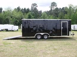 Click here for more vents, all led exterior lights, one piece aluminum roof, marine grade plywood floor, 12v dome lights, 7way rv style electrical connection, safety chains. 8 5x20 Black Enclosed Trailer With Rubber Floor 747 American Trailer Pros Cargo Trailers Enclosed Trailers Concession Trailers