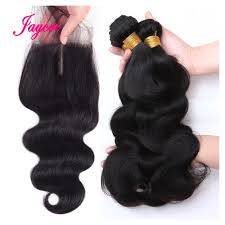 jaycee brazilian hair weave bundles with closure meche