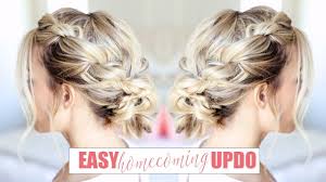 Beautiful and easy hairstyles for homecoming. Easy Homecoming Updo Twisted Hairstyle Twist Me Pretty