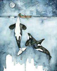 Pin By Under His Wing Studio On Wale Art Whale Art Watercolor Paintings Easy