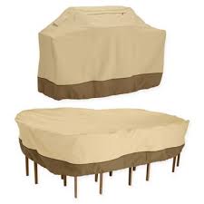 Classic Accessories Veranda Grill Cover And Patio Table And Chair Cover Bundle Bed Bath Beyond Patio Furniture Covers Patio Table Furniture Covers