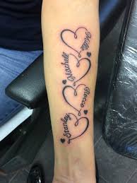 Grandchildren Love Tattoo Tattoos For Kids Tattoos For Daughters Heart Tattoos With Names
