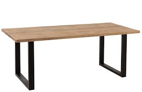 La plupart des tables à manger présentes sur le site sont en bois massif : Table A Manger En Bois De Manguier Noir Et Naturel Jona J Line By J