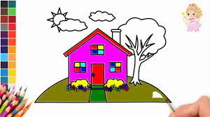 House coloring pages for preschoolers. House Coloring Pages For Preschoolers