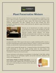 Maybe you would like to learn more about one of these? Caissonlabs Plant Preservative Mixture Page 1 Created With Publitas Com
