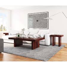4.3 out of 5 stars. Contemporary Rustic Wood 3 Piece Large Coffee Table And End Table Set