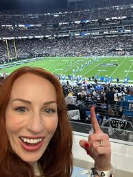 First time at a professional football game! 🏈 I don't know who to root for