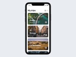 My Trips Prototype Ios Ios App Design Mobile App Design Inspiration App Layout
