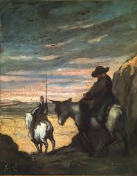 Honore Daumier Don Chisciotte E Sancho Panza 1866 68 Los Angeles Hammer Museum Don Quixote Art Oil On Canvas