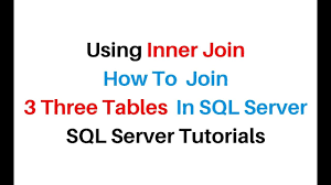 Inner joins are used to return those and only those rows from both joined tables which satisfy the join condition. How To Join 3 Three Tables In Sql Server Ssms 2012 Inner Join Youtube