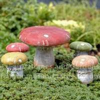 Mini Mushroom Table And Chairs Set Fairy Garden Fairy Garden Furniture Miniature Garden