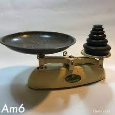 Antique victorian english primitive kitchen scales & weights vintage cast iron. Vintage Lincoln Kitchen Balance Scales With Weights Ebay