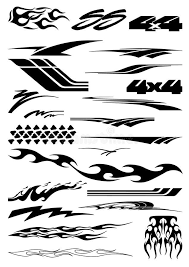 Black And White Vector Sticker Car Graphics In Vector Format Vector Illustration Car Graphics Car Sticker Design Car Wrap Design