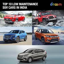 So, to find the best suv cars in india with price, you just have to keep a budget in mind. Top 10 Low Maintenance Suv Cars In India 2021 Droom