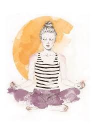 Yoga Art Print Yoga Kunst Yoga Malerei Meditation