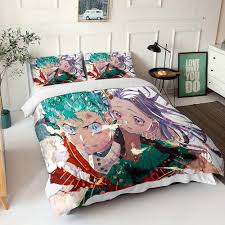 Maybe you would like to learn more about one of these? Duvet Cover Sets No Comforter Zyld My Hero Academia Bed Set Twin Size Anime Bedding Sets 3pcs Anime Comforter Set For Girls Boys Kids Teenage Cartoon Duvet Cover Set 3d Pattern 1