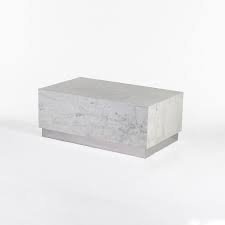 Eindride White Marble Block Coffee Table It lets you create a warm and inviting look with your favorite decor, collectibles, potted if you have a material of choice, look through a wide range of tables in different materials like marble, glass, wood, and metal.