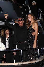 Bradley cooper teaches his daughter lea how to use her scooter as he takes a break from filming 1940s flick nightmare alley. Irina Shayk And Roberto Cavalli On His Yacht In Cannes 5 21 Lipstick Alley