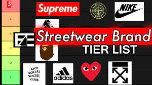 Refresh your wardrobe with our new season styles & asos exclusive brands. Streetwear Brand Tier List 2019 Youtube