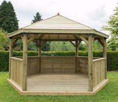 Hexagonal 4 7m Garden Gazebo Garden Gazebo Gazebo Wooden Gazebo