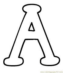 Free Printable Uppercase Letters Free Printable Coloring Page Capital A Education Large Printable Letters Alphabet Coloring Pages Letter Stencils Printables