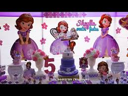 A las niñas les encanta las princesas, vestirse como ella, ver sus series y películas preferidas. Princesa Sofia Decoracion Tematica Para Cumpleanos De Ninas Sofia The First Decoration Youtube