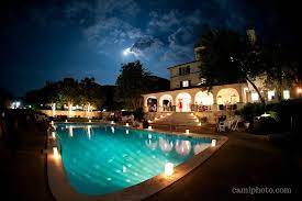 The Moon Lights Up The Night Sky Over The 1927 Lake Lure Inn And Spa In Western North Carolina See Lake Lure Inn Lake Lure Wedding Photography And Videography