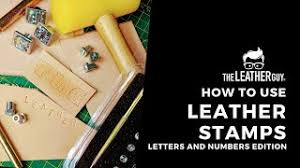 Leather carving & stamping for beginners. Beginners Leather Stamping And Carving The Leather Guy